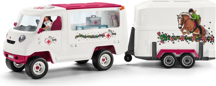 Image du produit Schleich Vétérinaire mobile avec un poulain hanovrien
