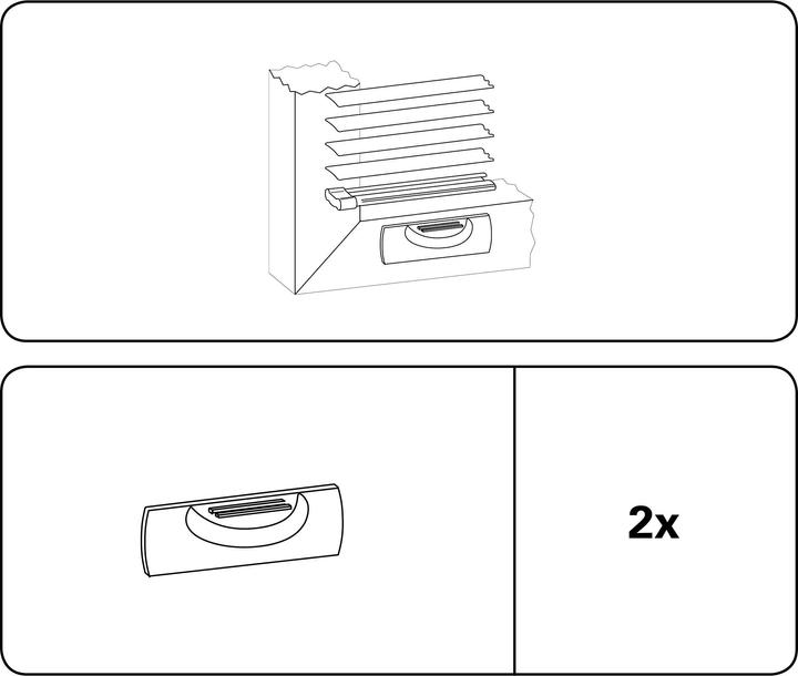 Produktbild Gardinia Magnethalter Unterschiene 5 x 2