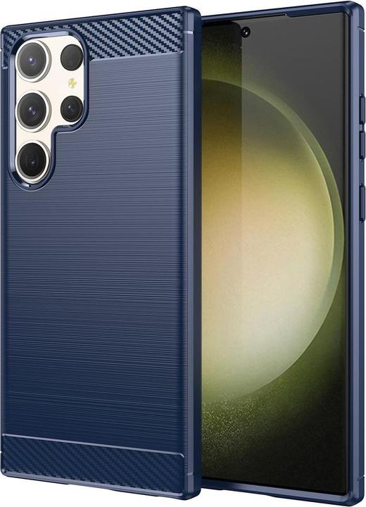 Produktbild König Design Hülle Handy Schutz für Samsung Galaxy S23 Plus Ultra Case Cover Carbon Optik Neu (Samsung Galaxy S23 Ultra)