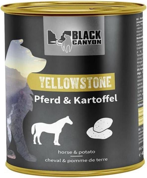 Actual product image Black Canyon Wet Food Adult Yellowstone Horse & Potato, 820 g (Adult, 1 pcs., 915 g)