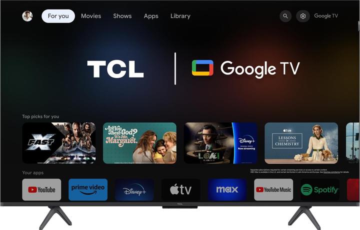 Actual product image TCL 50C655 (50", QLED, 4K, 2024)