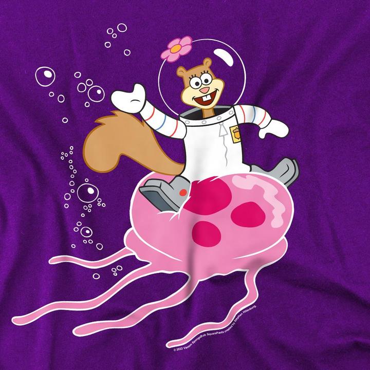 Produktbild Spongebob Squarepants Sandy Rides The Jellyfish TShirt (4XL)