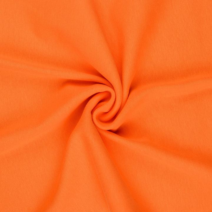 Actual product image Stoffrestposten Fine rib cuff - Orange - Minimum selling quantity: 1 metre