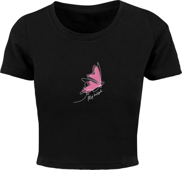 Image du produit Merchcode Tee-shirt femme Fly High Cropped - 118453 (XS)