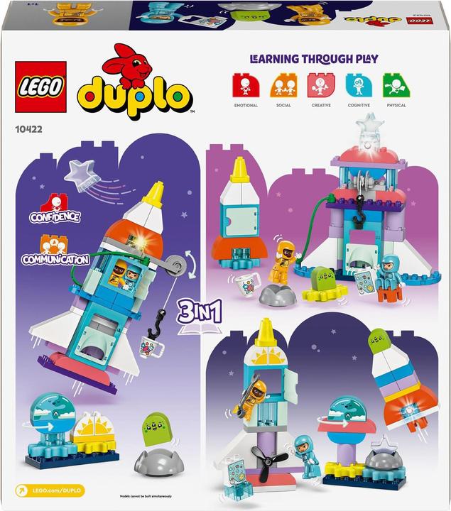 Actual product image LEGO 10422 3-in-1 space shuttle for many adventures (10422)