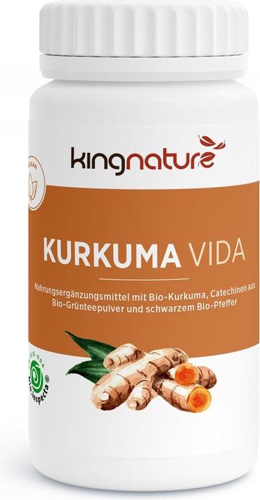 Actual product image Kingnature Kurkuma Vida (72 Piece, Capsules, 82 g)