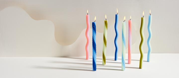 Actual product image 54Celsius Wiggle candle blue 2 pcs. (2 pcs.)