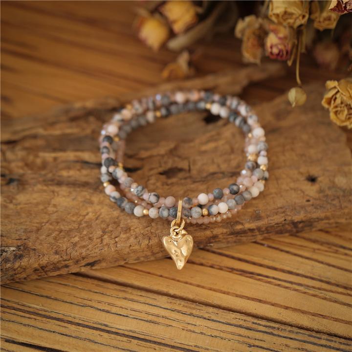 Immagine prodotto Andreani Bracciale con vera Spectrolite (8 cm, Rosa)
