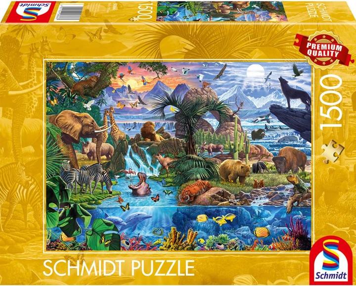 Produktbild Schmidt Spiele Panorama der Tierwelt 1500 Teile (1500 Teile)