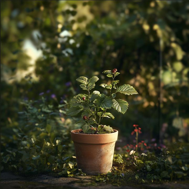 Immagine prodotto Plant in a Box Rubus fruticosus Thornfree - set di 2 piante di mirtillo nero (50 cm)