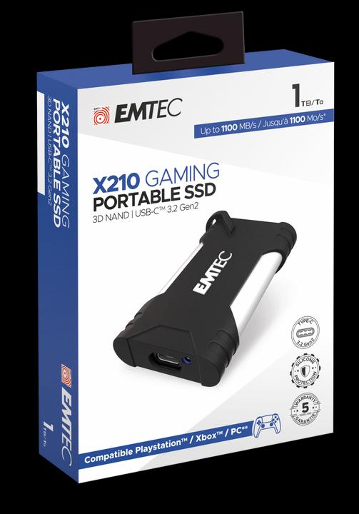 Image du produit Emtec X210G Gaming SSD (1000 Go)