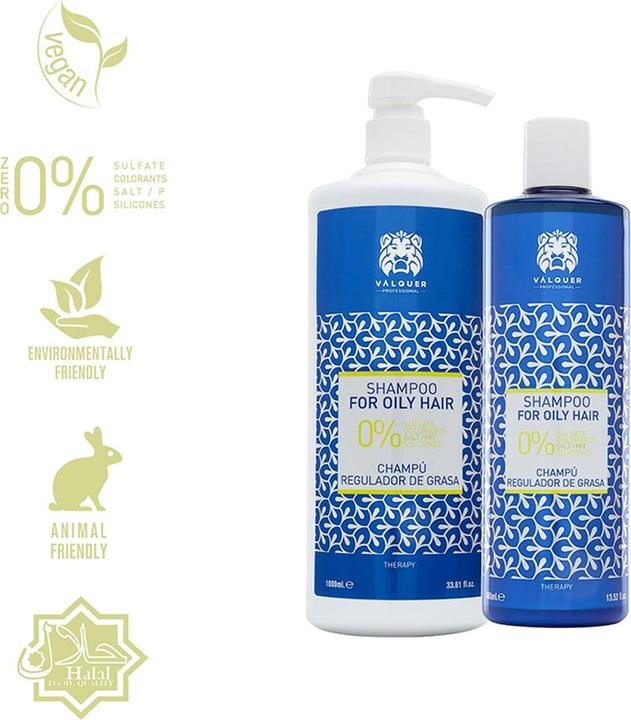 Image du produit Valquer Válquer Oil Control Shampoo 1000ml (1000 ml, Shampoing liquide)