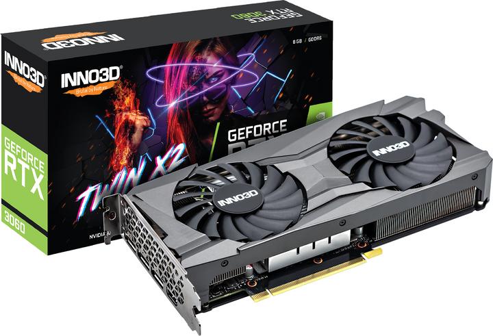 Actual product image Inno3D GeForce RTX 3060 Twin X2 OC 8GB GDDR6 (8 GB)