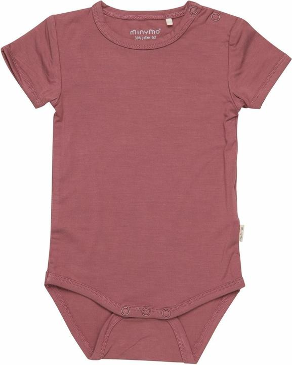 Minymo Kurzarm-Body Bamboo Rose Brown Gr. 68 (68)