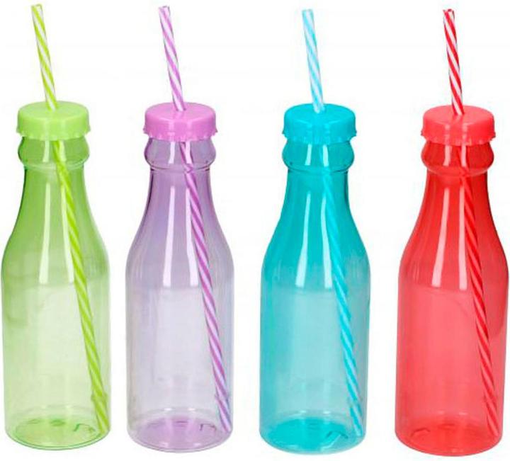 Edco Trinkflasche mit Strohhalm, 600ml (0.60 l)