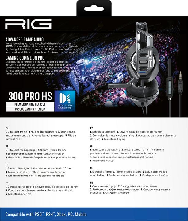 Image du produit Nacon Gaming RIG 300 PRO HS (Filaire)