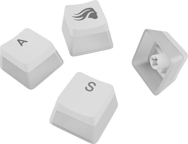 Immagine prodotto Glorious Aura V3 Keycaps, ISO Layout (DE), PBT, Doubleshot - Weiss