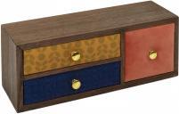 Actual product image Home Deco Factory 3 drawer storage velvet