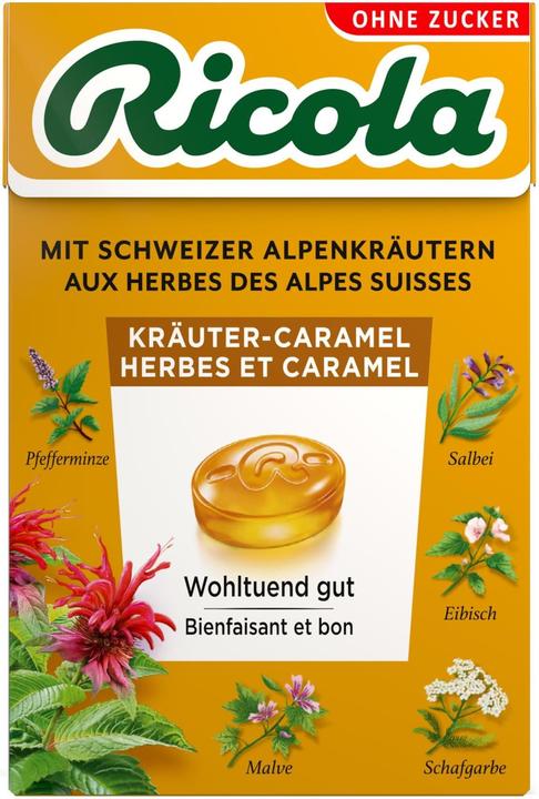 Produktbild Ricola Kräuter-Caramel ohne Zucker mit Stevia (1 Stk., 50 g)