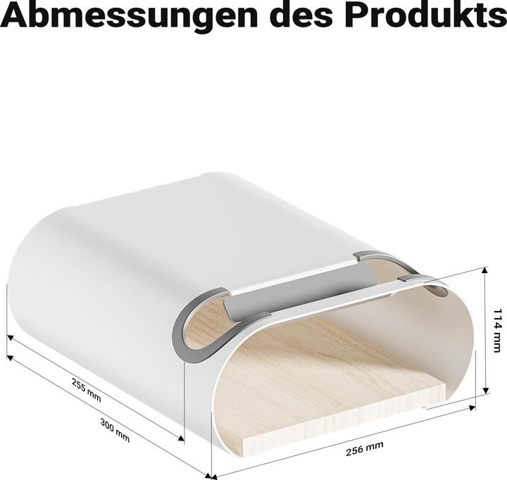 Immagine prodotto Wiltec Supporto da parete per biciclette bianco 39,8x16,7x32,6-42,6cm 25kg Supporto per biciclette
