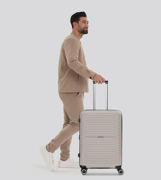 Actual product image Stratic Shine 4-wheel trolley 65 cm with expansion fold (69 l, M (50 - 90l))