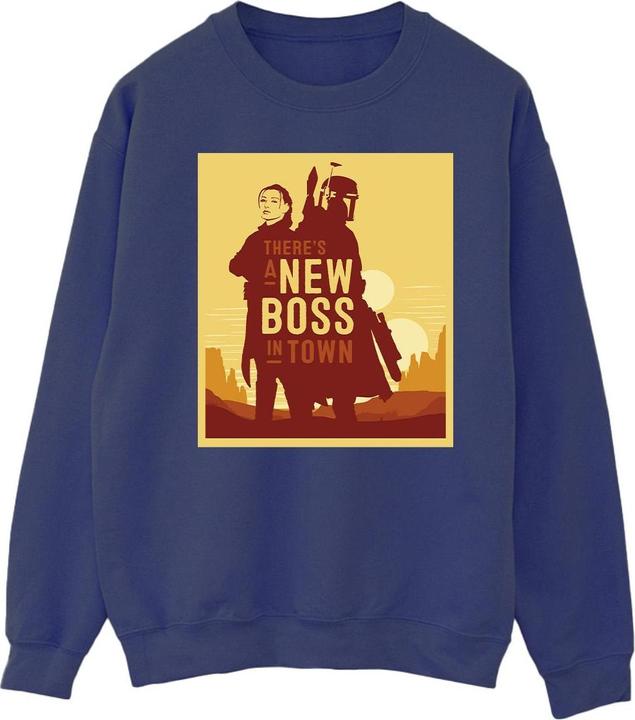Star Wars The Book Of Boba Fett New Boss Sun Silhouette Sweatshirt