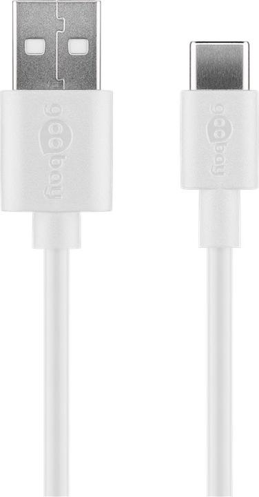 Actual product image Goobay USB A Charger Slim with USB C Cable (5 W)