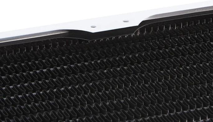 Actual product image Alphacool RAD HPE-45 Full Copper 360mm Radiator - White (120 mm)