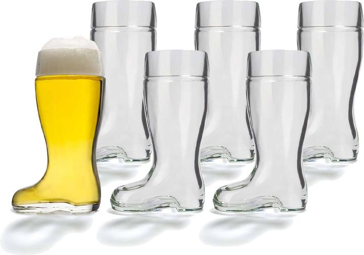Stölzle Verres à bière Bottes (1 l, 6 x)
