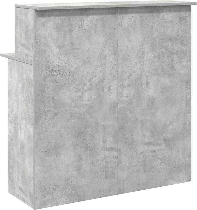 Actual product image VidaXL Reception counter concrete grey 100x50x103.5 cm wood-based reception counter