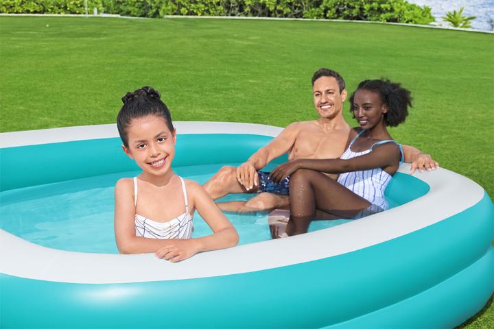 Actual product image Bestway Sippin' Summer™ Inflatable Family Pool with Removable Center Console 2.18 m x 2.18 m x 48 cm
