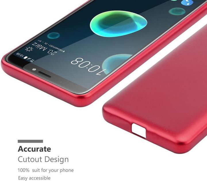 Actual product image Cadorabo TPU Matt Metallic Cover (HTC Desire 12+)