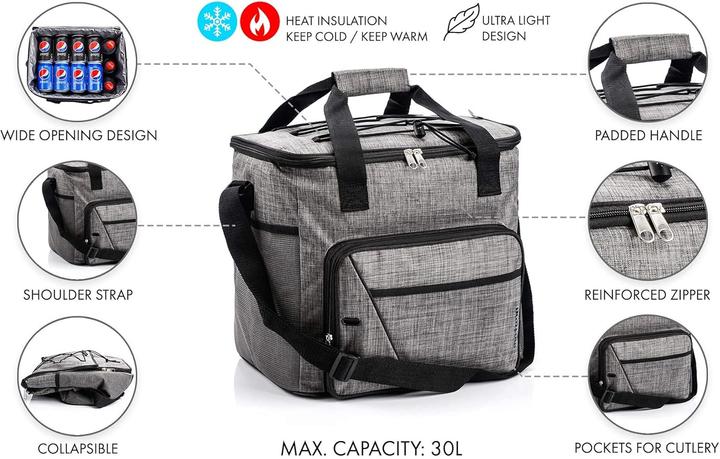 Immagine prodotto Ty Borsa frigo Meteor Frosty grigio-nero 74597 (30 l)