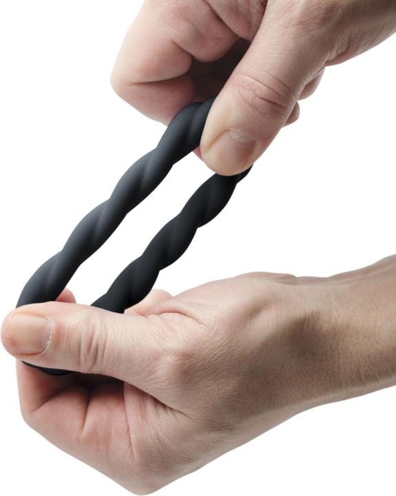 Productafbeelding Rocks-Off Twist - Niet-trillende Cockring - Zwart