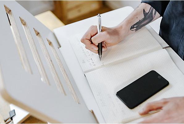 Immagine prodotto Standsome Rialzo da scrivania SLIM, alt. x largh. x prof. 570 x 500 x 490 mm, bianco.