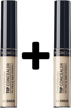 Actual product image The Saem () 1+1 Coverage Perfect Lace Concealer - 6.5g/Free