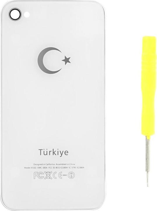 Actual product image OEM Battery cover for iPhone 4s (Türkiye) white (Rechargeable battery, iphone 4S)