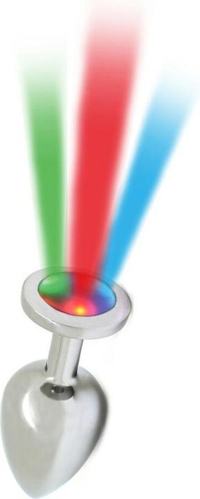 Produktbild Rimba Toys - Pisa - Butt Plug mit LED Leuchten - Silber