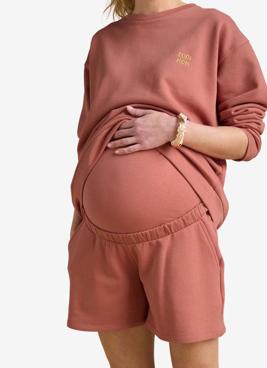 Produktbild Envie de Fraise Bio-Kollektion: Umstands-Set aus Sweatshirt COOL MOM & Sweatshorts (W36/L38)