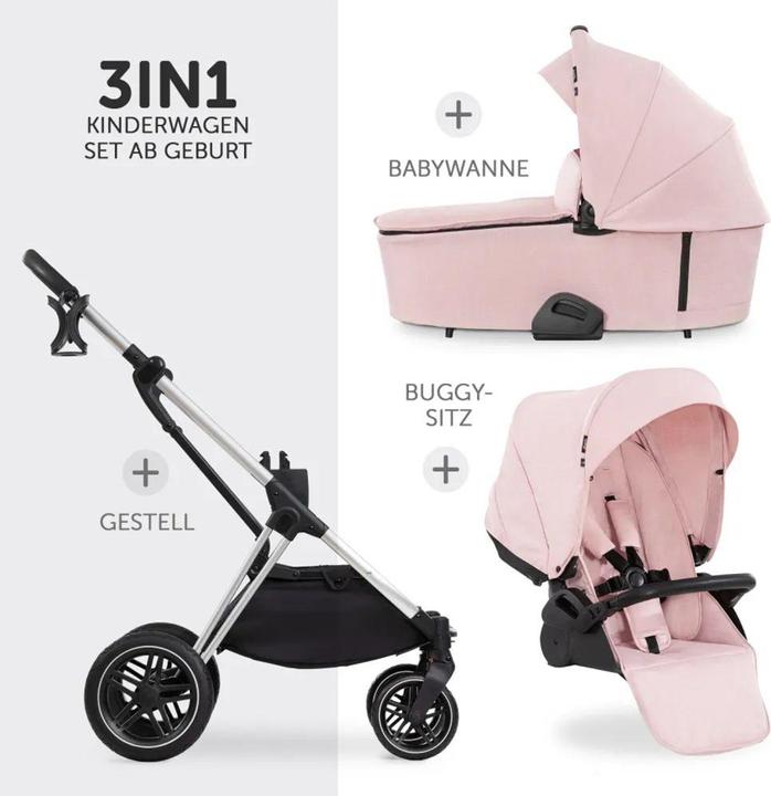 Produktbild Hauck Kinderwagen 3 in 1 4in1 Kinderwagen-Set Vision X Trio Set - inkl. i-Size