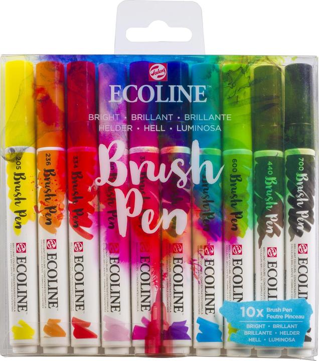 Produktbild Talens Ecoline Brush Pen (Mehrfarbig, 10 x)