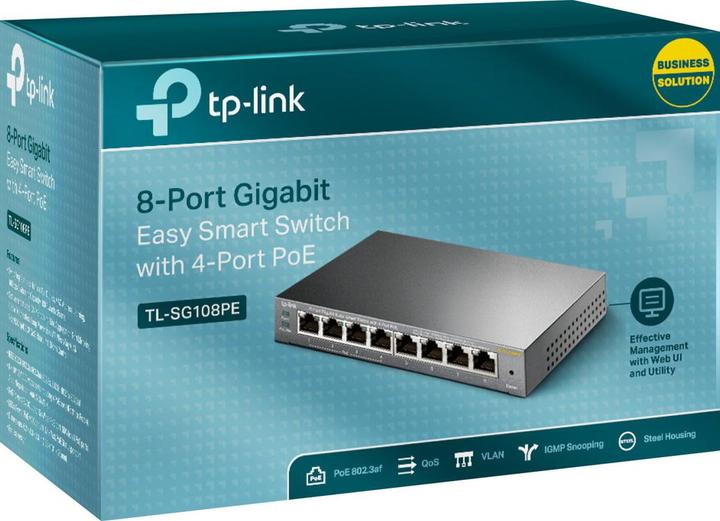 Produktbild TP-Link Tl-Sg108pe (8 Ports)