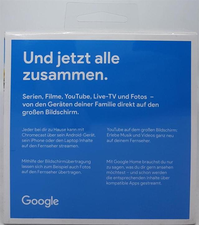Produktbild Google Chromecast 3 (Android 4.0 (Ice Cream Sandwich), Android 4.2 (Jelly Bean))