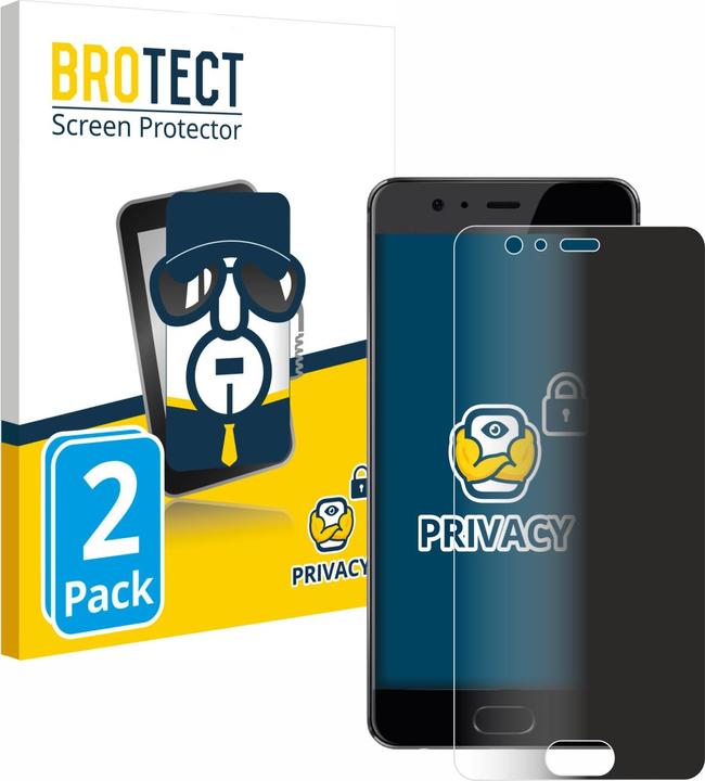 Produktbild BROTECT Sichtschutzfolie Anti-Spy Privacy Folie Blaulicht-Schutz (2 Stück, Huawei P10 Plus)
