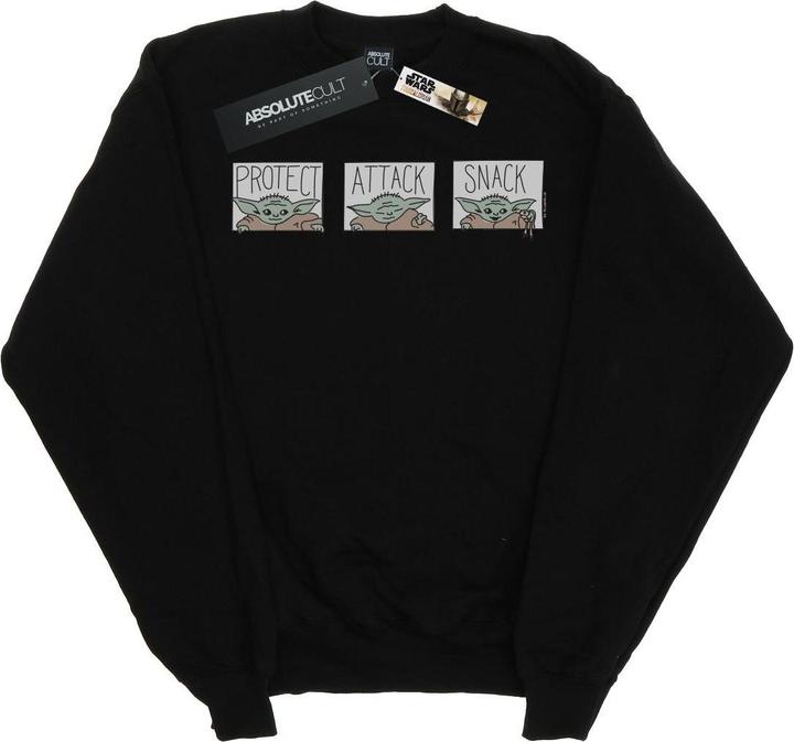 Actual product image Star Wars Mens The Mandalorian The Child Tiles Sweatshirt (XXL)