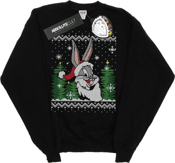 Immagine prodotto Looney Tunes Bugs Bunny Christmas Fair Isle Felpa Ragazzi (152, 158)