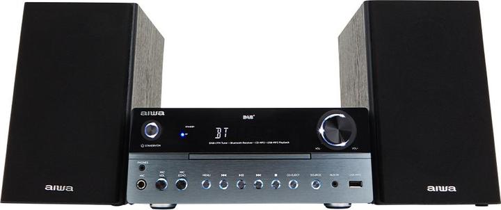 Actual product image Aiwa MSBTU-700 mikrojärjestelmä, hopea (Bluetooth, CD player, 1x 25 W)