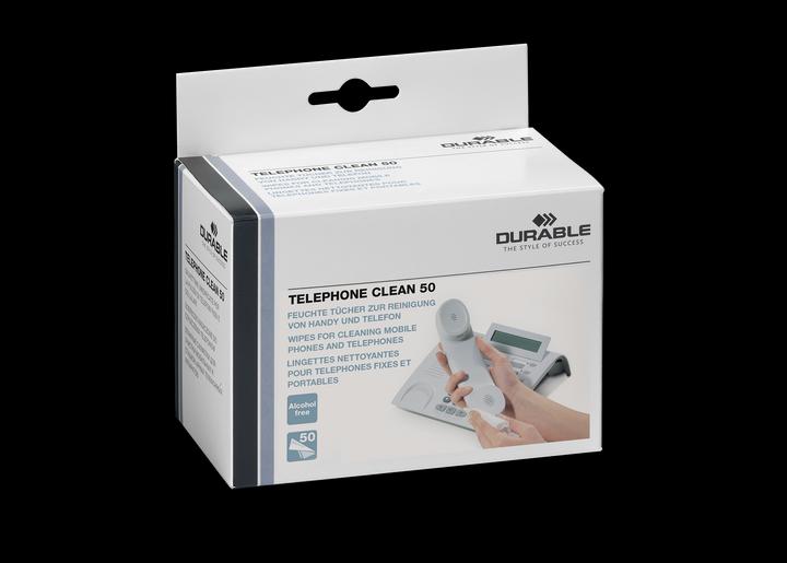Produktbild Durable Telephone Clean 50 578502 Reinigungstücher 50 Stück (50 x)