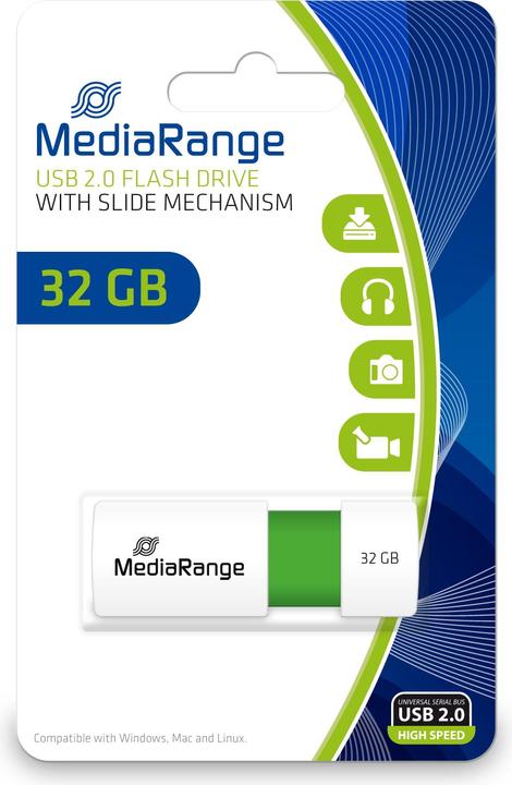 Actual product image MediaRange USB memory stick Color Edition (32 GB, USB-A, USB 2.0)