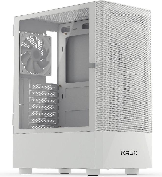 Actual product image Krux Vako White RGB (KRXD005) (ATX, Micro-ITX, mATX)